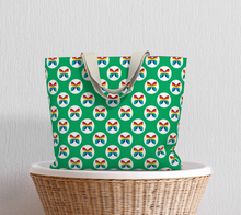Load image into Gallery viewer, CBC Butterfly Green Large Tote Bag