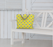 Load image into Gallery viewer, CBC Butterfly Yellow Large Tote Bag