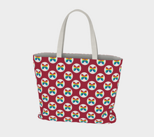 Load image into Gallery viewer, CBC Butterfly Red Large Tote Bag
