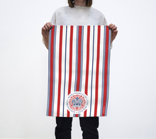Load image into Gallery viewer, Coronation Tea Towel Bold White Stripes