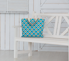 Load image into Gallery viewer, CBC Butterfly Light Blue Large Tote Bag