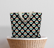Load image into Gallery viewer, CBC Butterfly Black Large Tote Bag