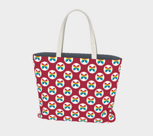 Load image into Gallery viewer, CBC Butterfly Red Large Tote Bag
