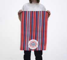 Load image into Gallery viewer, Coronation Tea Towel Red & Blue