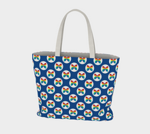 Load image into Gallery viewer, CBC Butterfly Blue Large Tote Bag