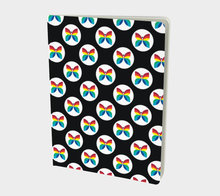 Load image into Gallery viewer, CBC Butterfly Black Polka Dot Large Notebook