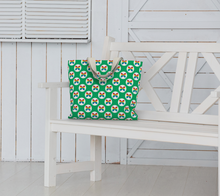 Load image into Gallery viewer, CBC Butterfly Green Large Tote Bag