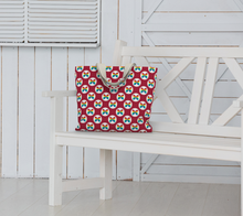 Load image into Gallery viewer, CBC Butterfly Red Large Tote Bag
