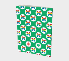 Load image into Gallery viewer, CBC Butterfly Green Polka Dot Large Notebook