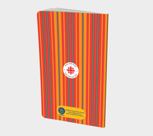 Load image into Gallery viewer, CBC 1970s Logo Stripes Small Notebook