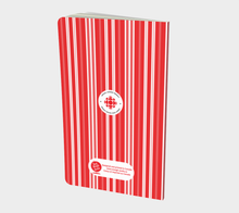 Load image into Gallery viewer, CBC 1990s Logo Stripes Small Notebook