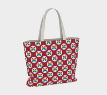 Load image into Gallery viewer, CBC Butterfly Red Large Tote Bag