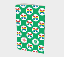 Load image into Gallery viewer, CBC Butterfly Green Polka Dot Small Notebook
