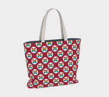 Load image into Gallery viewer, CBC Butterfly Red Large Tote Bag