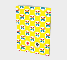 Load image into Gallery viewer, CBC Butterfly Yellow Polka Dot Large Notebook