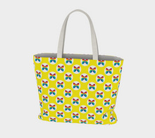 Load image into Gallery viewer, CBC Butterfly Yellow Large Tote Bag