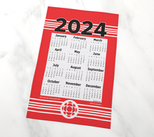 Load image into Gallery viewer, CBC Gem Calendar Tea Towel 2024