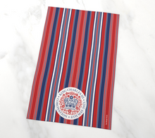Load image into Gallery viewer, Coronation Tea Towel Red & Blue