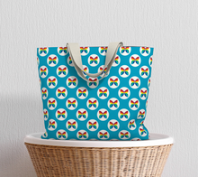 Load image into Gallery viewer, CBC Butterfly Light Blue Large Tote Bag