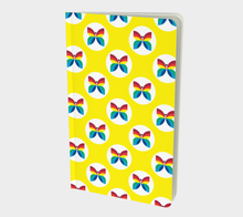 Load image into Gallery viewer, CBC Butterfly Yellow Polka Dot Small Notebook