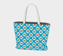 Load image into Gallery viewer, CBC Butterfly Light Blue Large Tote Bag
