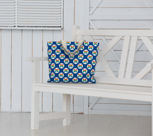 Load image into Gallery viewer, CBC Butterfly Blue Large Tote Bag