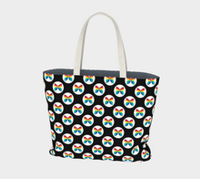 Load image into Gallery viewer, CBC Butterfly Black Large Tote Bag