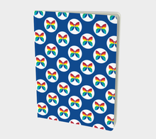 Load image into Gallery viewer, CBC Butterfly Blue Polka Dot Large Notebook
