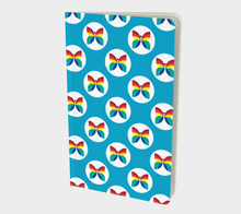Load image into Gallery viewer, CBC Butterfly Light Blue Polka Dot Small Notebook
