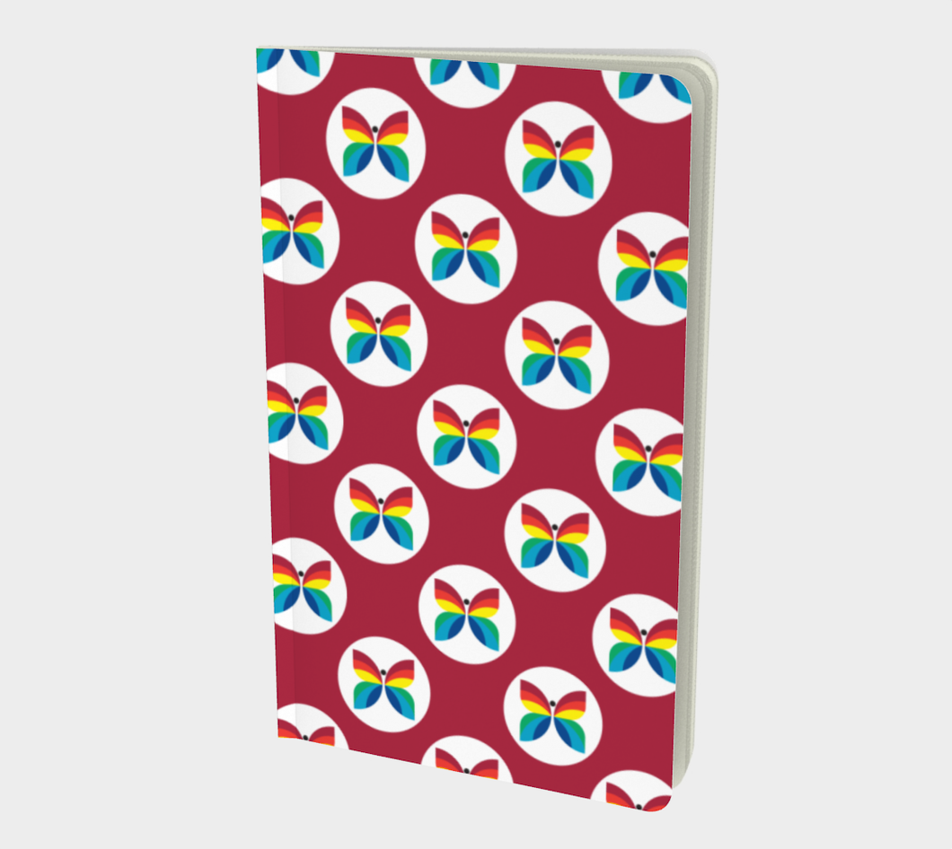 CBC Butterfly Red Polka Dot Small Notebook