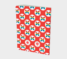 Load image into Gallery viewer, CBC Butterfly Orange Polka Dot Large Notebook
