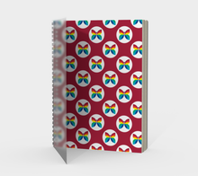 Load image into Gallery viewer, CBC Butterfly Red Polka Dot Spiral Notebook
