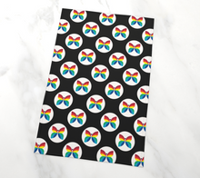 Load image into Gallery viewer, CBC 1966 Butterfly Black Polka Dot Tea Towel
