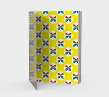 Load image into Gallery viewer, CBC Butterfly Yellow Polka Dot Spiral Notebook
