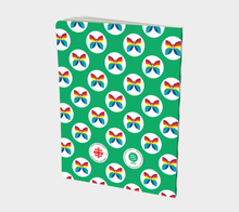 Load image into Gallery viewer, CBC Butterfly Green Polka Dot Large Notebook
