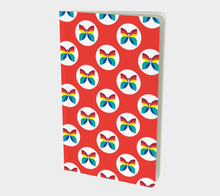 Load image into Gallery viewer, CBC Butterfly Orange Polka Dot Small Notebook

