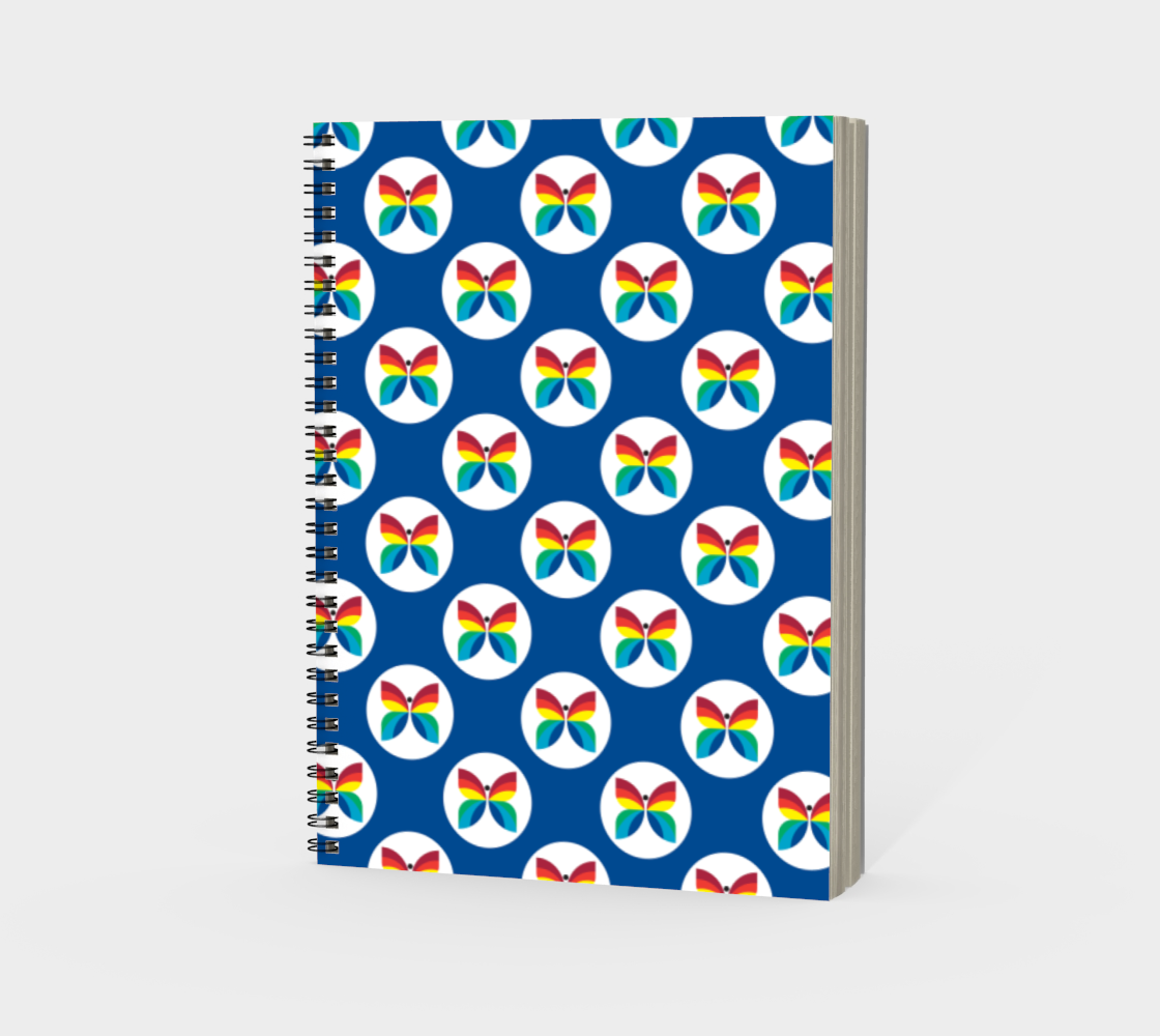 CBC Butterfly Blue Polka Dot Spiral Notebook – TheWorldofNealMoogk-Soulis