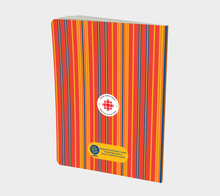 Load image into Gallery viewer, CBC 1970s Logo Stripes Large Notebook
