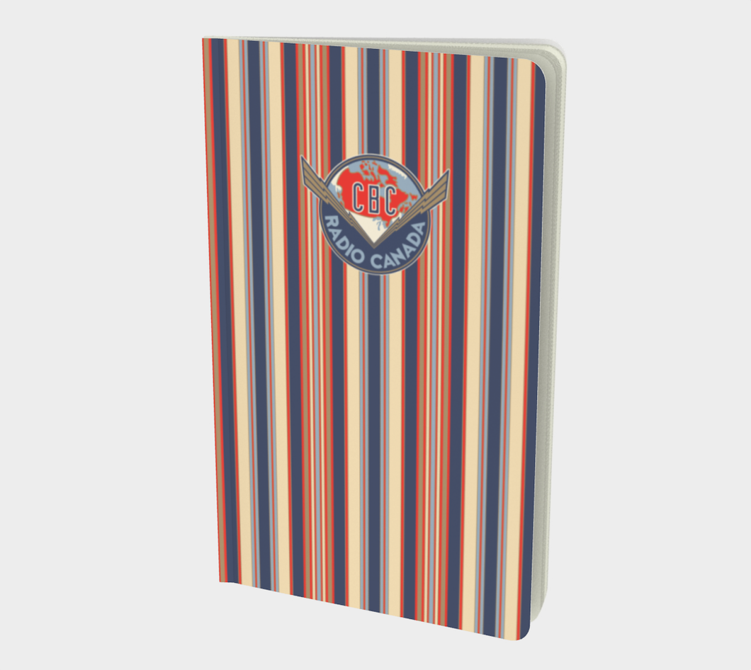 CBC 1940s Logo Stripes Small Notebook