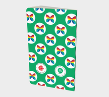 Load image into Gallery viewer, CBC Butterfly Green Polka Dot Small Notebook
