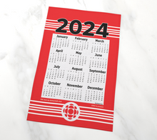 Load image into Gallery viewer, CBC Gem Calendar Tea Towel 2024
