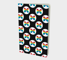 Load image into Gallery viewer, CBC Butterfly Black Polka Dot Small Notebook
