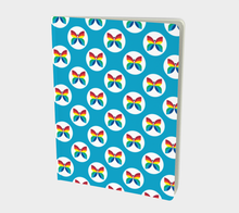 Load image into Gallery viewer, CBC Butterfly Light Blue Polka Dot Large Notebook
